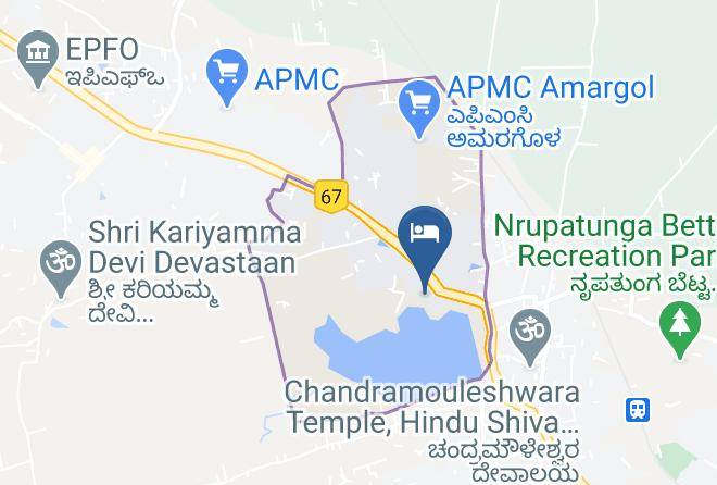Hubballi - Hotel Naveen Lakeside Maps
