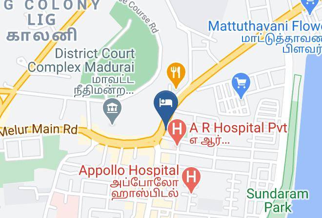 Madurai - Hotel Naveen Saravana Maps