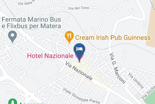 Matera - Hotel Nazionale Maps