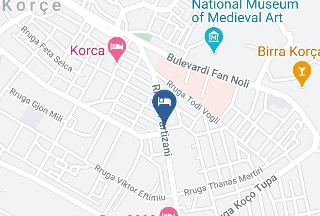 Korce - Hotel Ne Korce Gili Maps