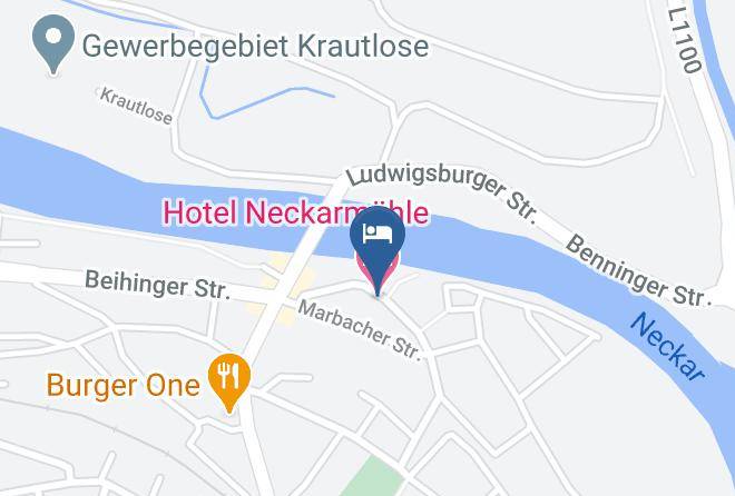 Ludwigsburg - Hotel Neckarmuhle Maps
