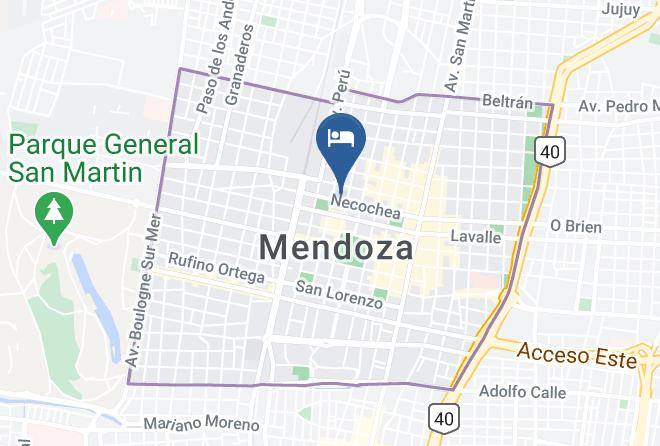 Mendoza - Hotel Necochea Maps