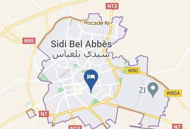 Sidi Bel Abbes - Hotel Nedjma Maps