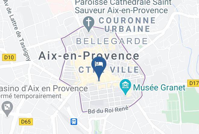Bouches Du Rhone - Hotel Negrecoste Aix En Provence Maps