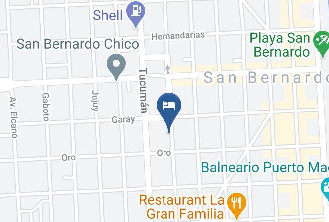Mar Del Tuyu - Hotel Nehuen Maps