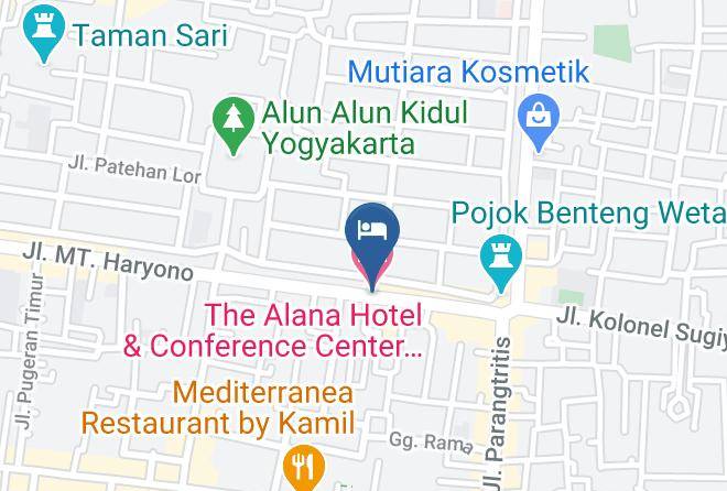Kota Yogyakarta - The Alana Hotel & Conference Center Malioboro Maps