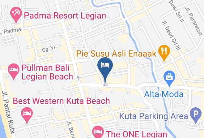 Badung Regency - Hotel Neo Kuta Jelantik Maps