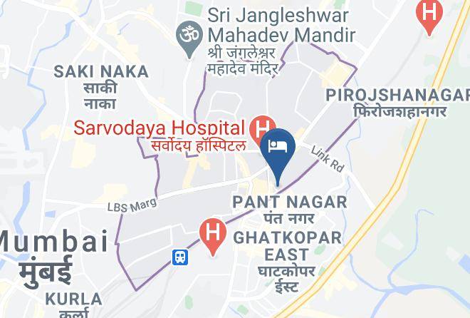 Mumbai - Hotel Neo Lodge Hotels In Ghatkopar Maps