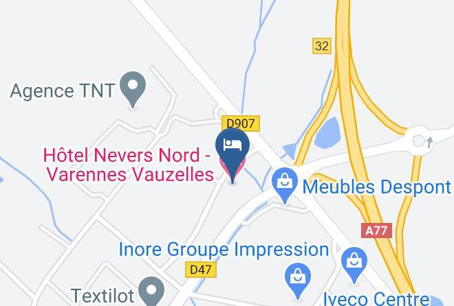 Nievre - Hotel Nevers Nord Varennes Vauzelles Maps