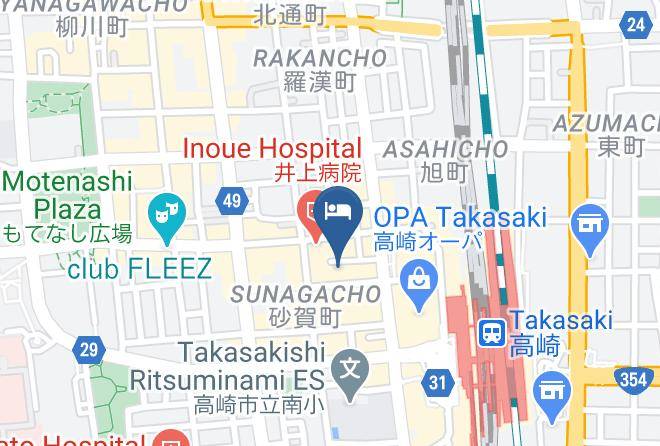 Takasaki City - Hotel New Akagi Maps