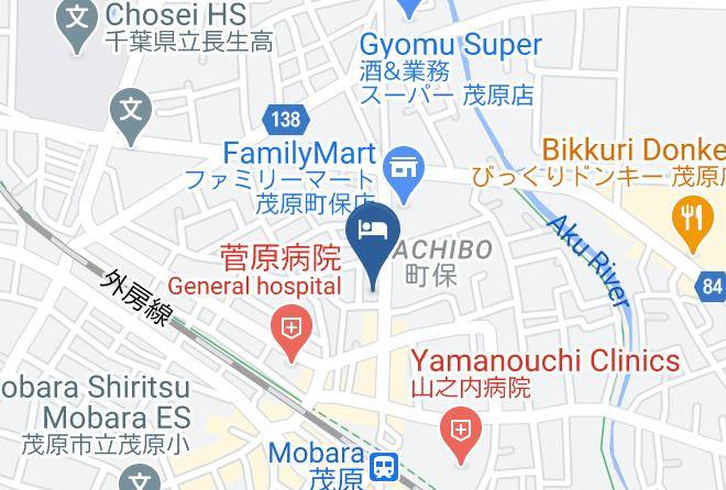 Mobara City - Hotel New Fukumoto Maps