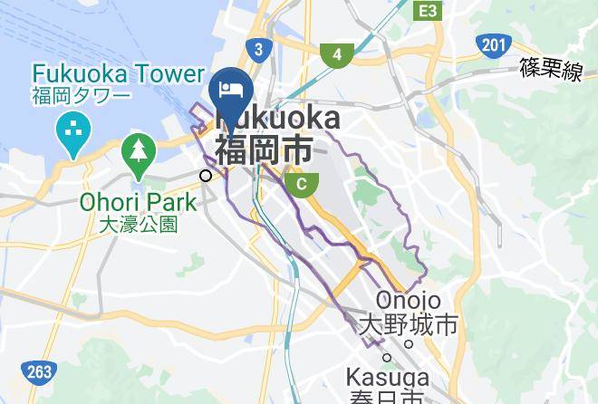 Fukuoka City Hakata Ward - Hotel New Gaia Kamigofuku Maps