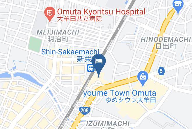 Omuta City - Hotel New Gaea Omuta Garden Maps
