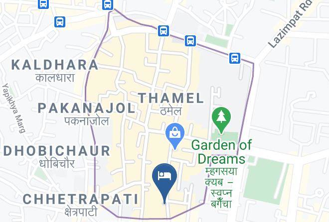 Kathmandu - Hotel New Gajoor Maps