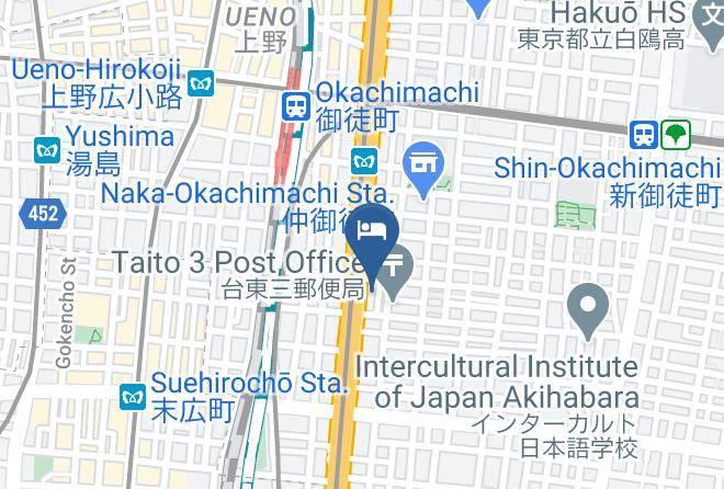 Taito Ward - Okachimachi Station Hotel Maps