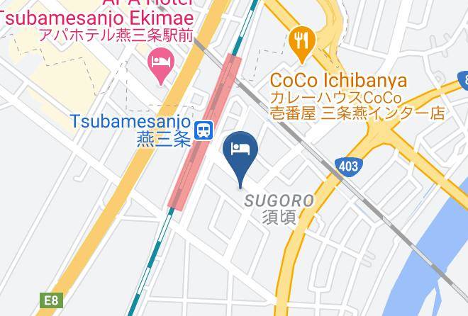 Sanjo City - Hotel New Green Tsubame Sanjo Maps