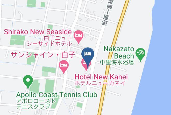 Shirako Townchosei District - Business Hotel Yachiyo Maps
