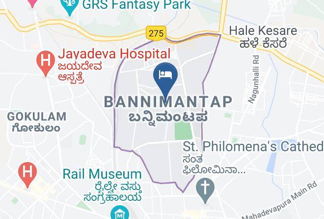 Mysore - Hotel New Kaveri Palace Maps