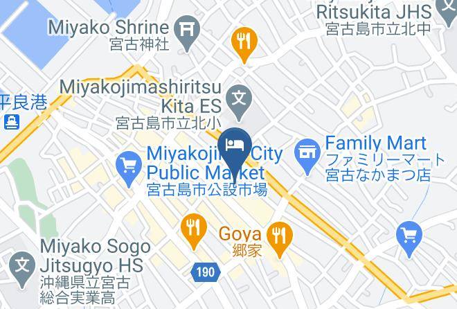 Miyakojima City - Hotel New Marukatsu Maps