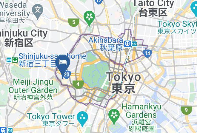 Chiyoda Ward - Hotel New Otani Tokyo Executive House Zen Maps