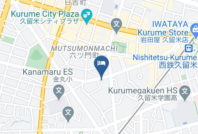 Kurume City - Hotel New Plaza Kurume Maps