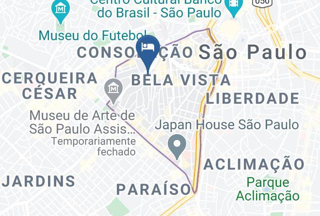 Sao Paulo Jardim Bela Vista - Hotel New Point Maps