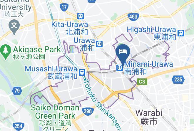 Saitama City Minami Ward - Hotel New Saitama Maps