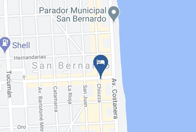 Mar Del Tuyu - Hotel New Seaboard Maps