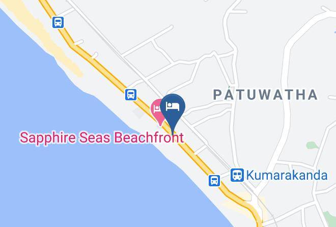 Galle - Hotel New Seaside Inn Maps