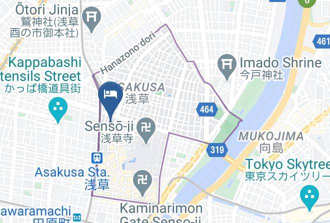 Taito Ward - Hotel New Tochigiya Maps
