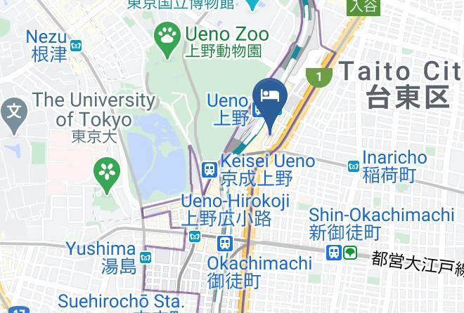 Taito Ward - Hotel New Ueno Maps
