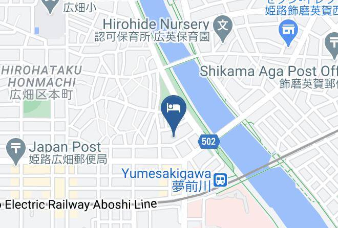 Himeji City - Hotel New Urashima Maps