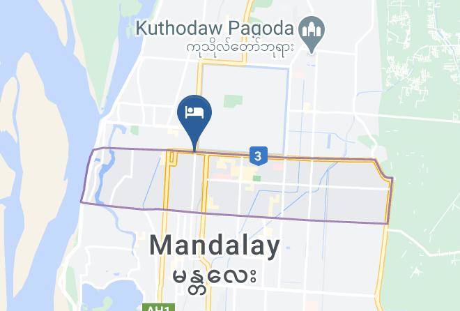 Chanayetharzan - Hotel New Wave Mandalay Maps