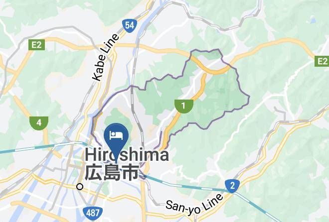 Hiroshima City Higashi Ward - Hotel New Yorishiro Maps