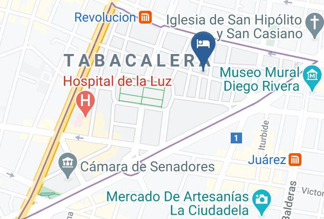 Cuauhtemoc - Hotel New York Ciudad De Mexico Maps