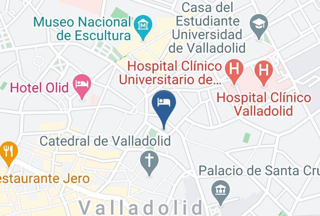 Hotel Nexus Valladolid Map