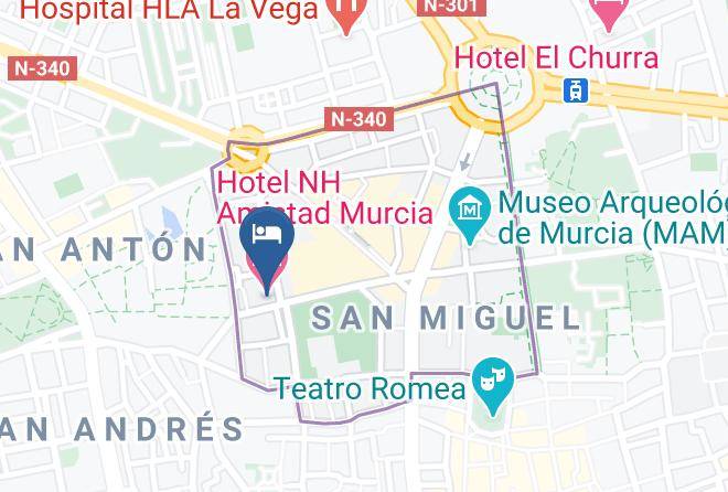 Murcia - Hotel Nh Amistad Murcia Maps