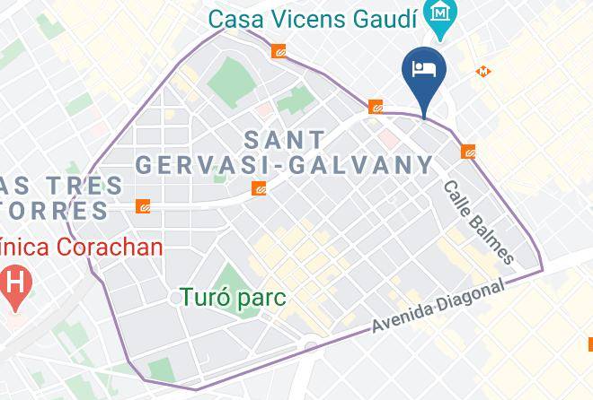 Barcelona - Hg City Suites Barcelona Maps