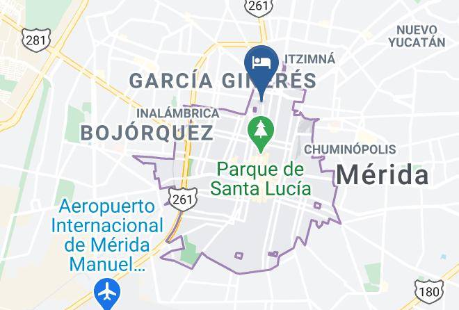 Merida - Hotel Nh Collection Merida Paseo Montejo Maps