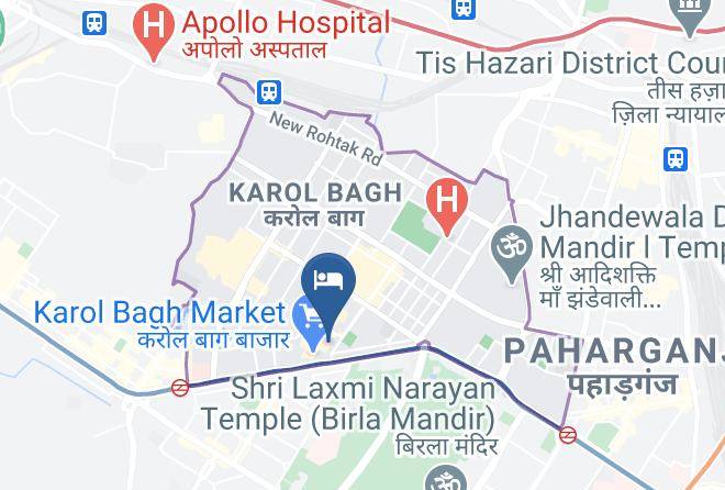 Karol Bagh - Hotel Nice Palace Maps
