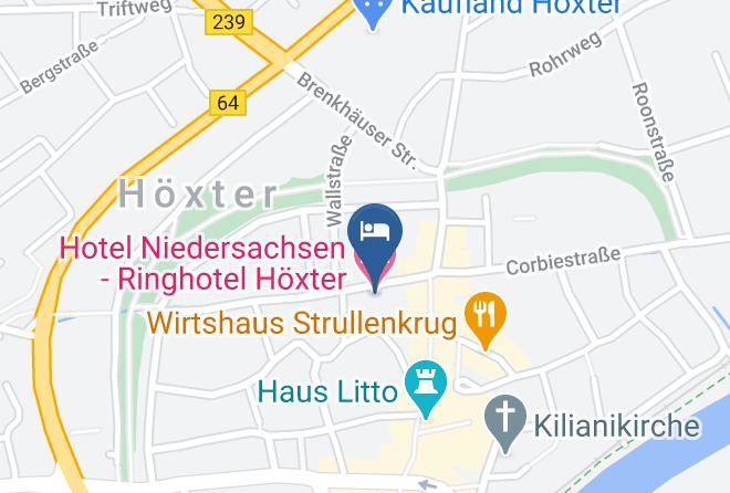 Hoxter - Hotel Niedersachsen Ringhotel Hoxter Maps