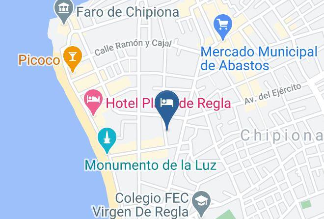 Hotel Nieves Chipiona Map
