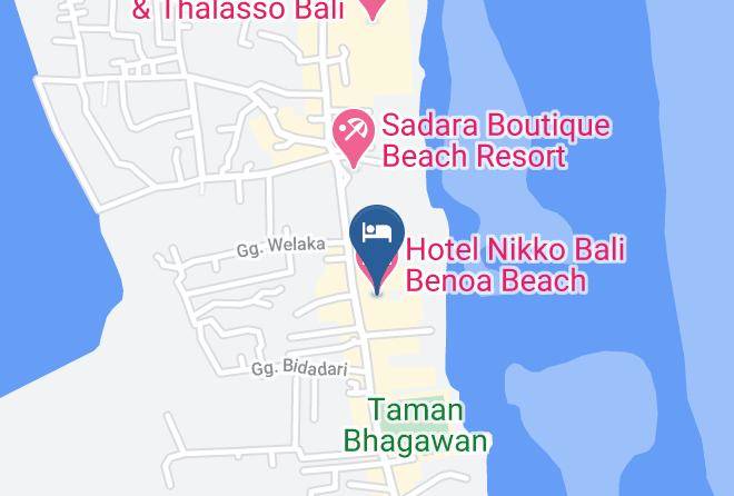 Badung Regency - Hotel Nikko Bali Benoa Beach Maps
