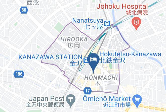Kanazawa City - Hotel Nikko Kanazawa Maps