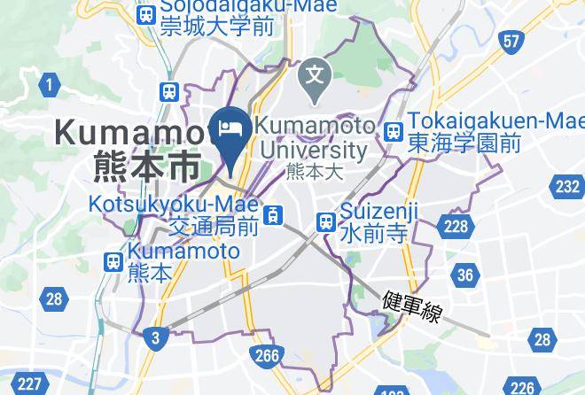 Kumamoto City Chuo Ward - Hotel Nikko Kumamoto Maps