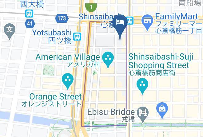 Osaka City Chuo Ward - Hotel Nikko Osaka Maps