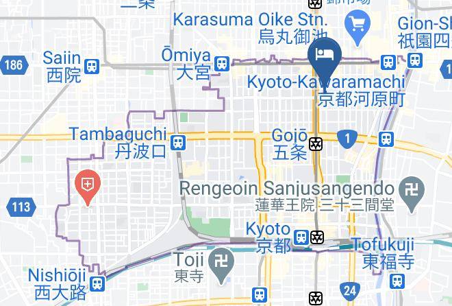 Kyoto City Shimogyo Ward - Hotel Nikko Princess Kyoto Maps