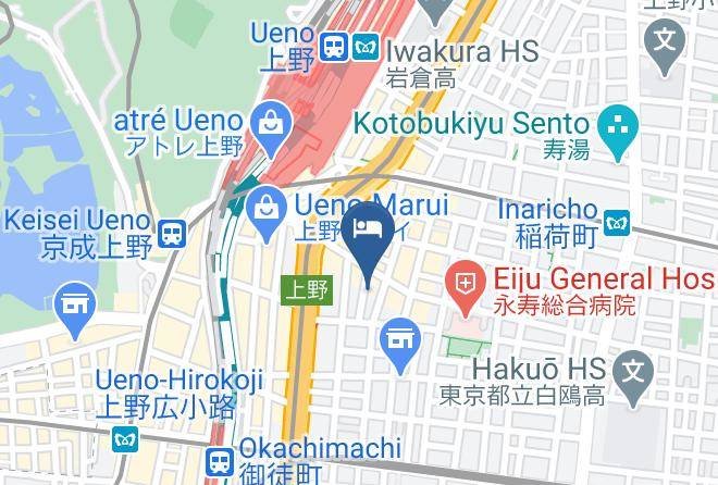 Taito Ward - Hotel Nikkokan Maps