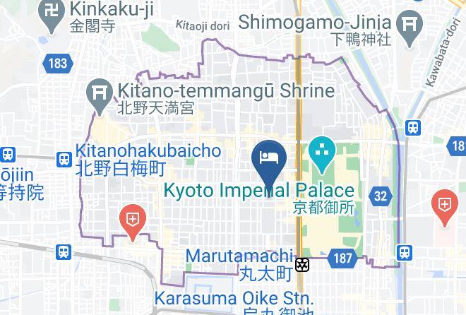 Kyoto City Kamigyo Ward - Hotel Ninja Black Maps