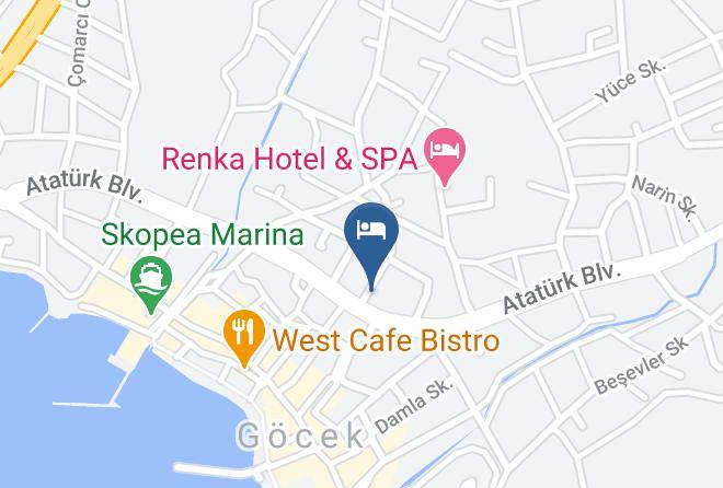 Fethiye - Hotel Nirvana Gocek Maps